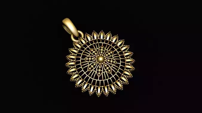 RUSSIAN STYLISH PENDANT 3D PRINTABLE MODEL