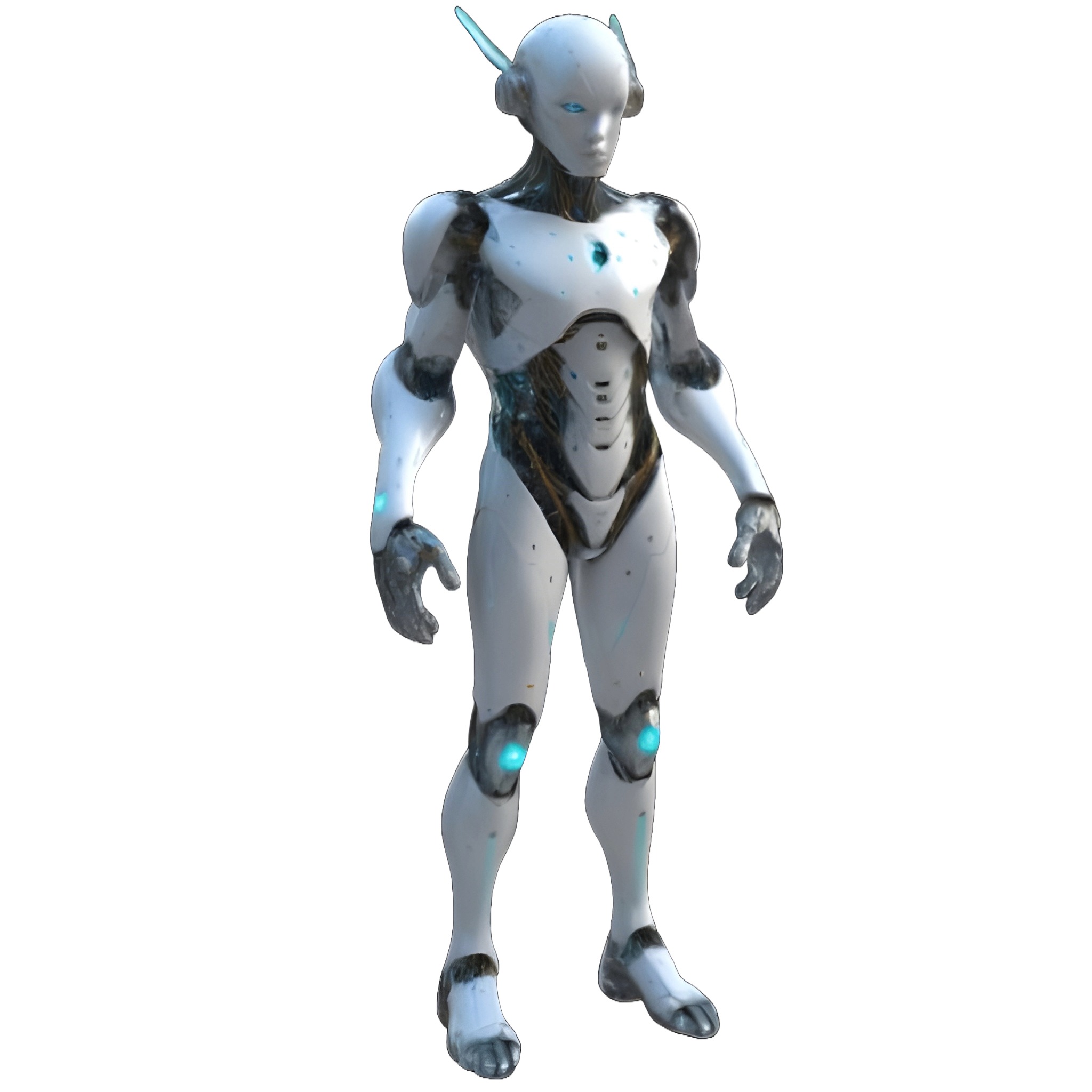 Futuristic Collection - Space Explorers and Synthetics 3D print model_4