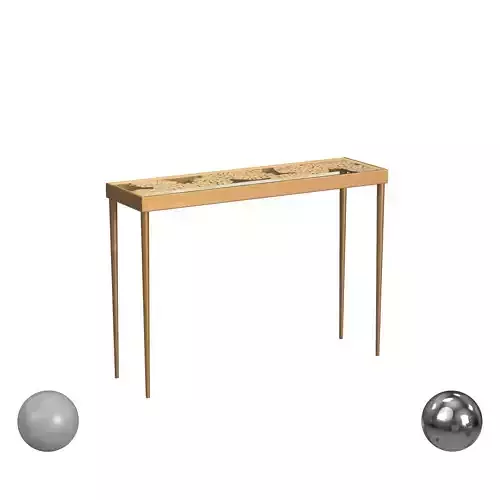 Leilani Palm Leaf Console Table