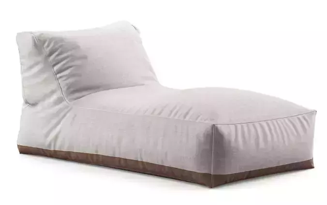 Gray Outdoor Waterproof Fabric Bean Bag Chair