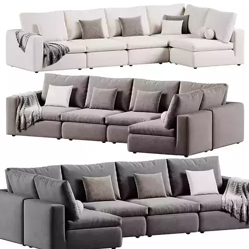 Sofa FLUFFY 3D model