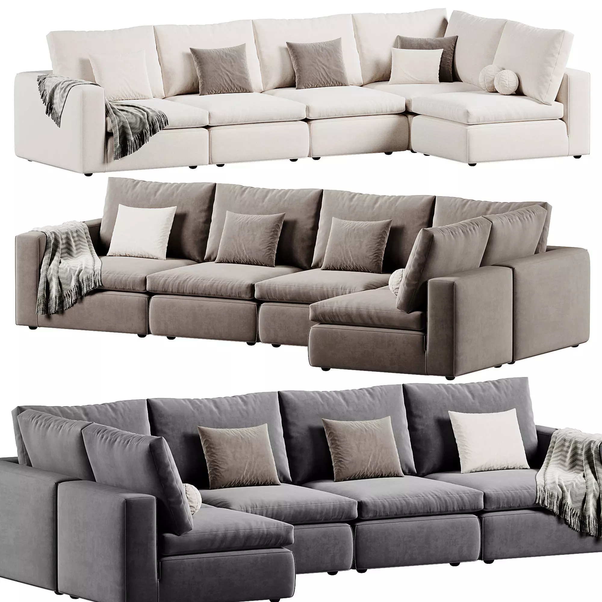 Sofa FLUFFY 3D model