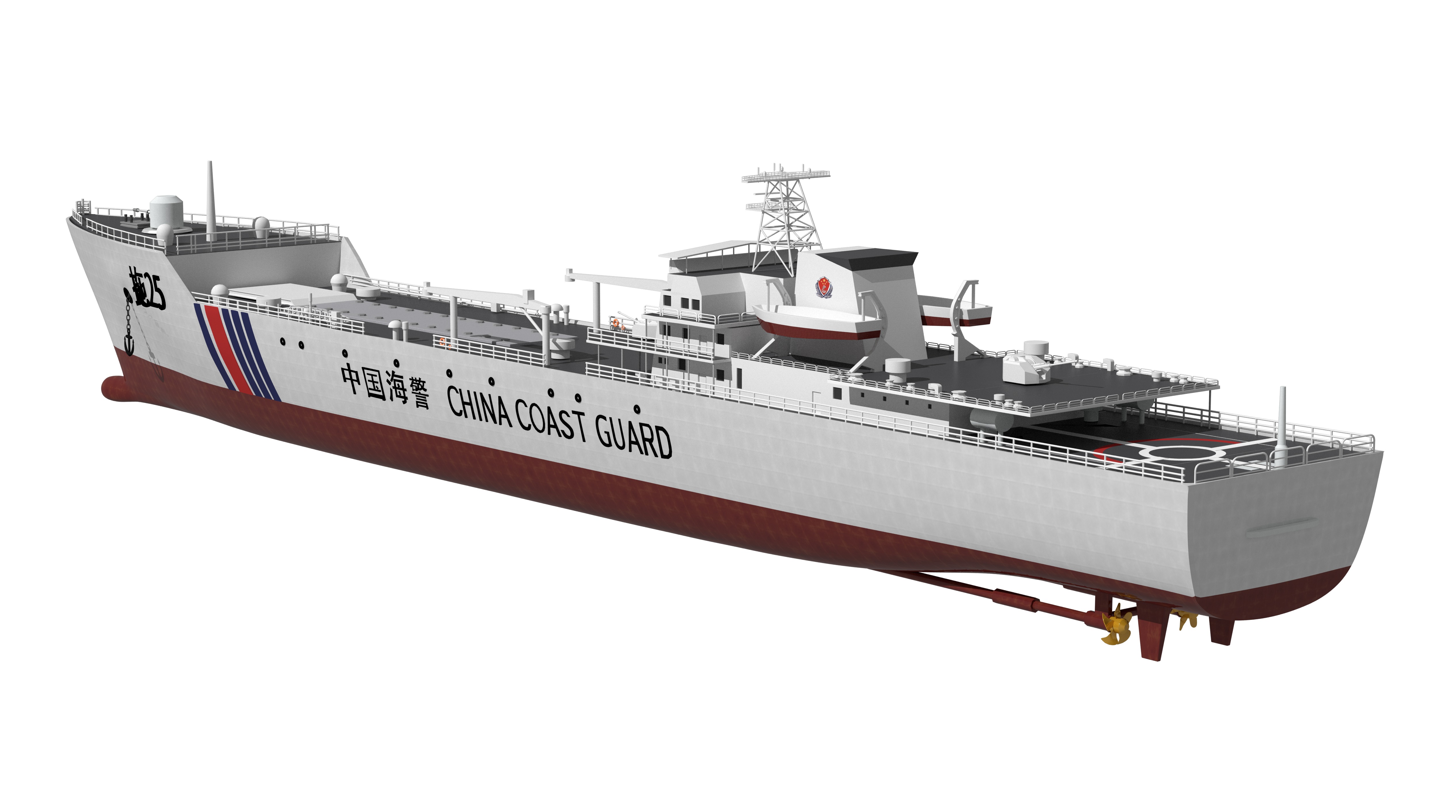 China Coast Guard - Tug 25 3D model_11