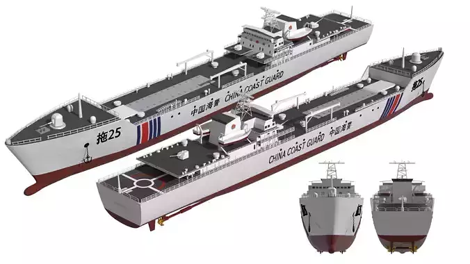 China Coast Guard - Tug 25 3D model