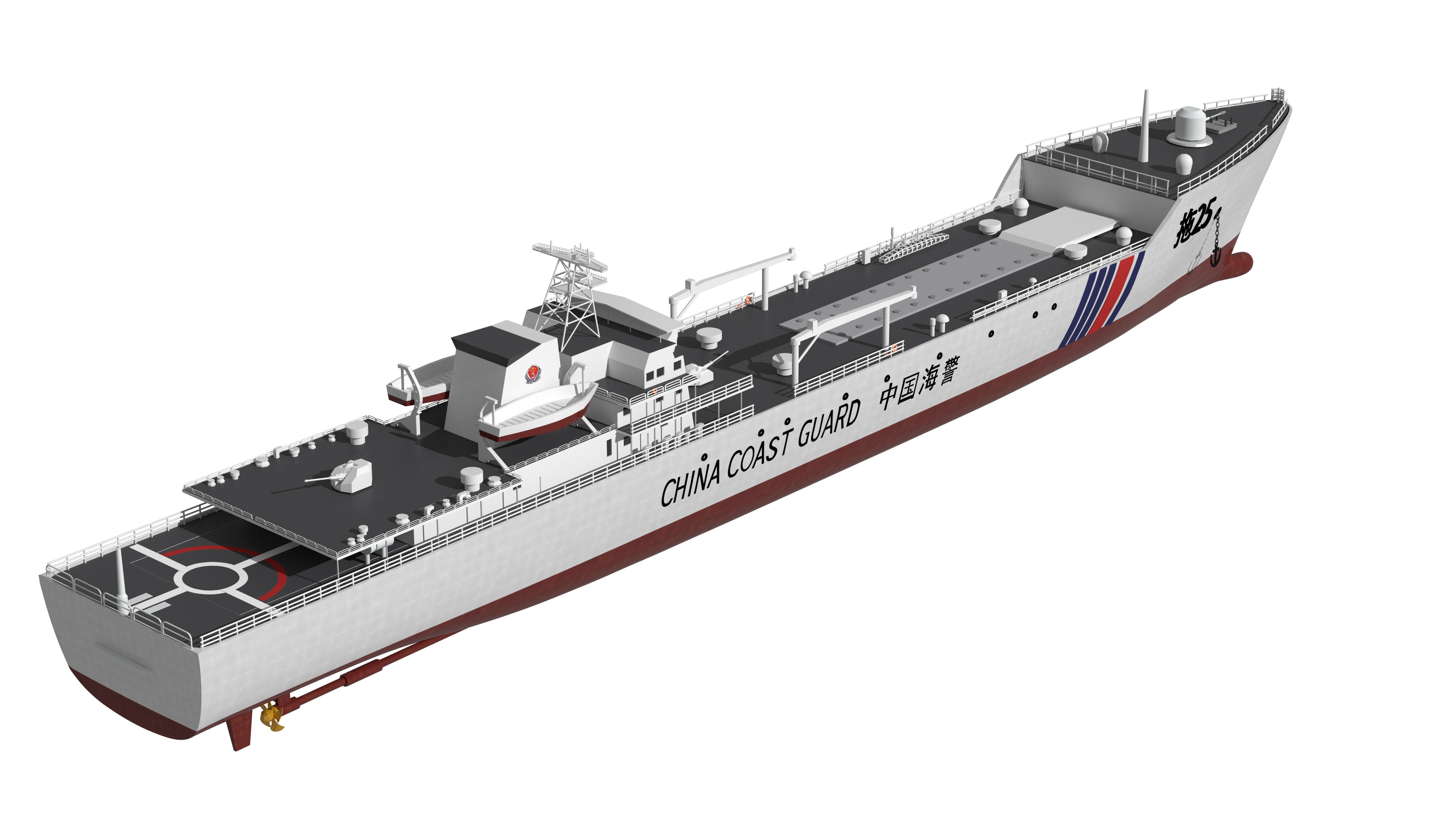 China Coast Guard - Tug 25 3D model_12