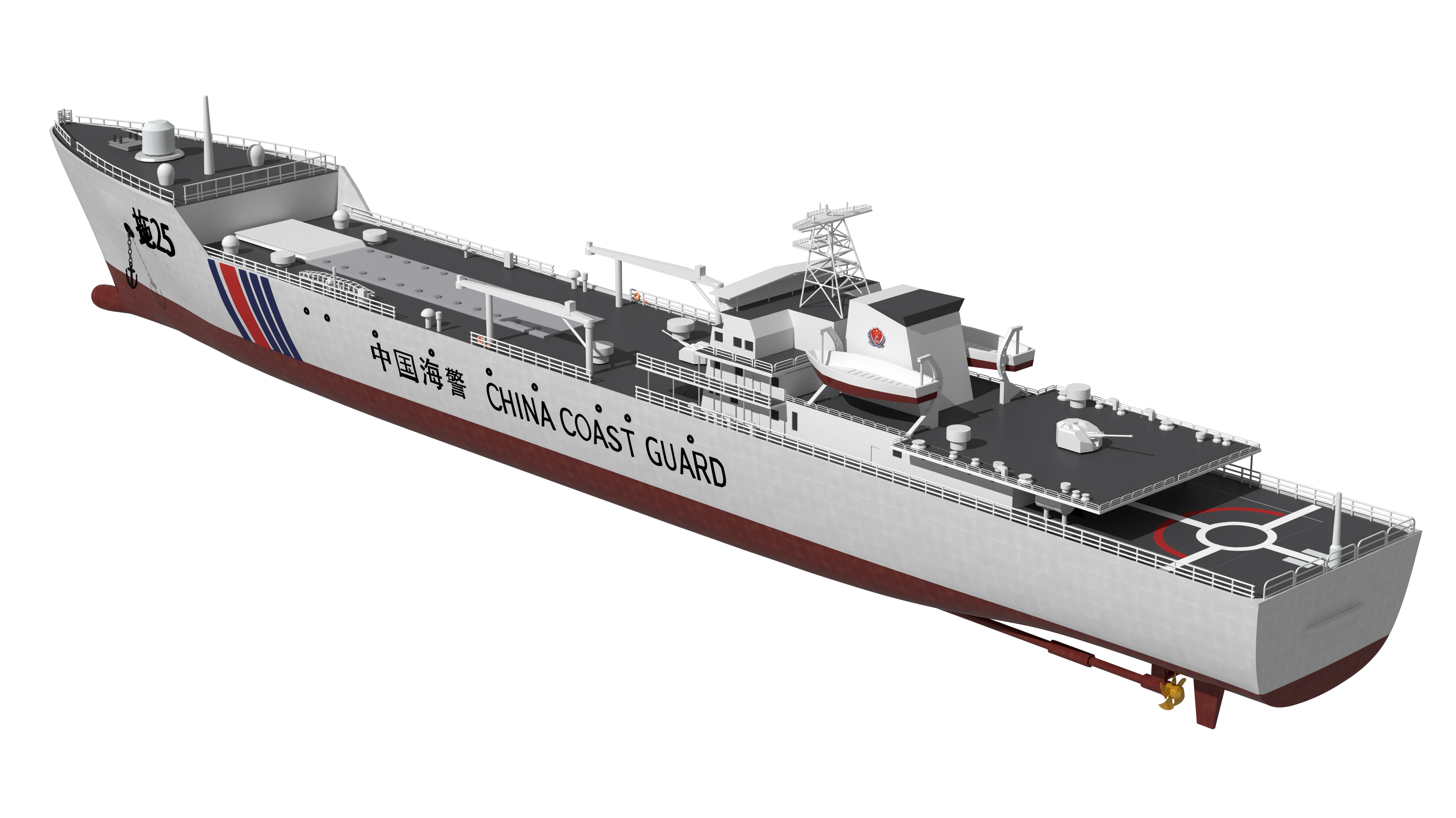 China Coast Guard - Tug 25 3D model_3