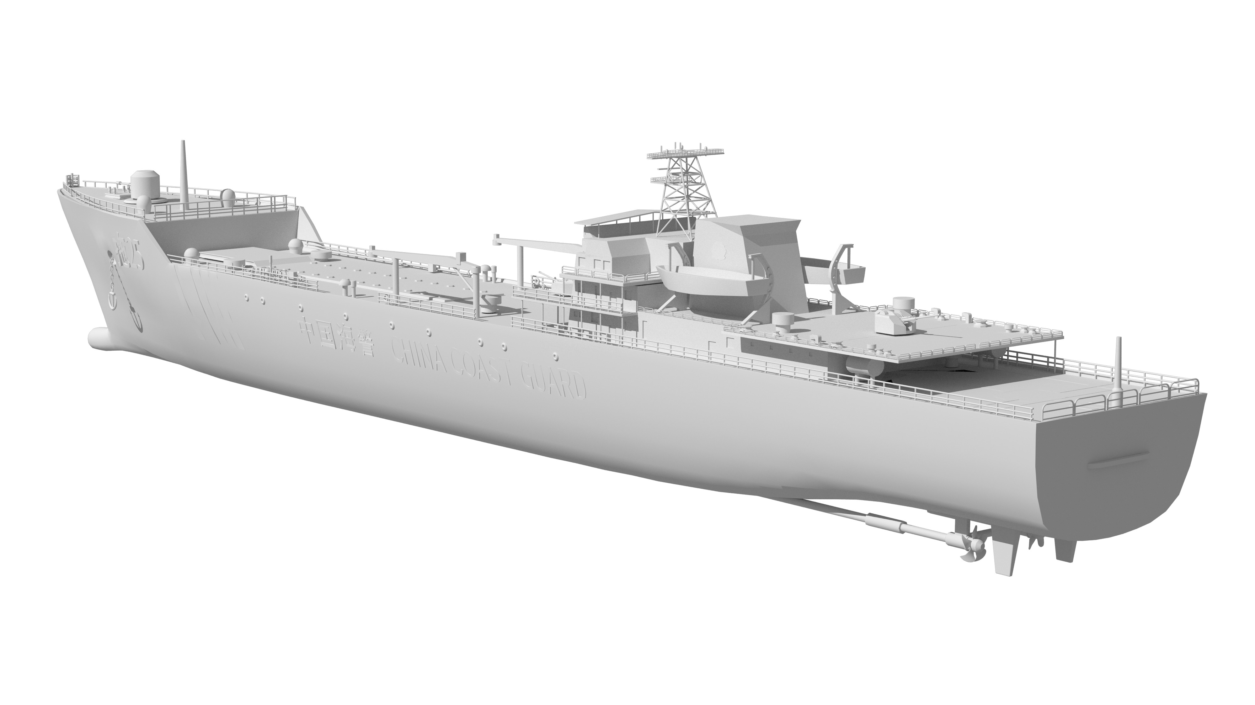 China Coast Guard - Tug 25 3D model_33