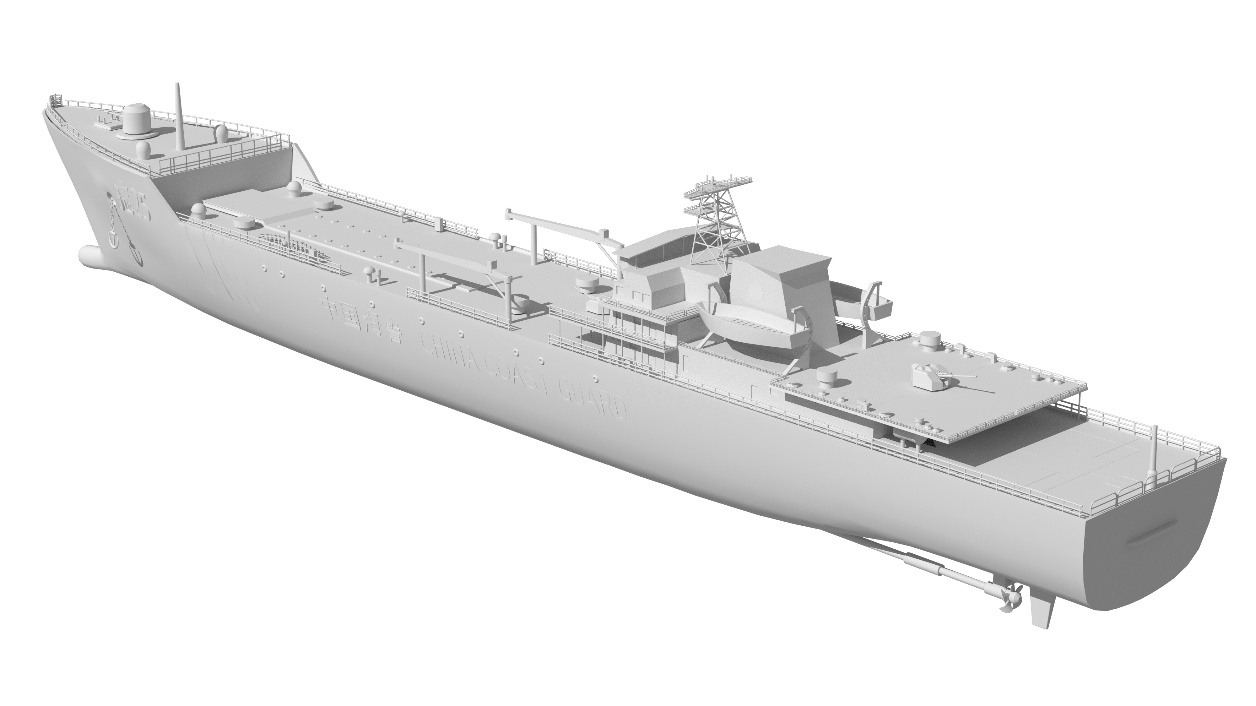 China Coast Guard - Tug 25 3D model_35