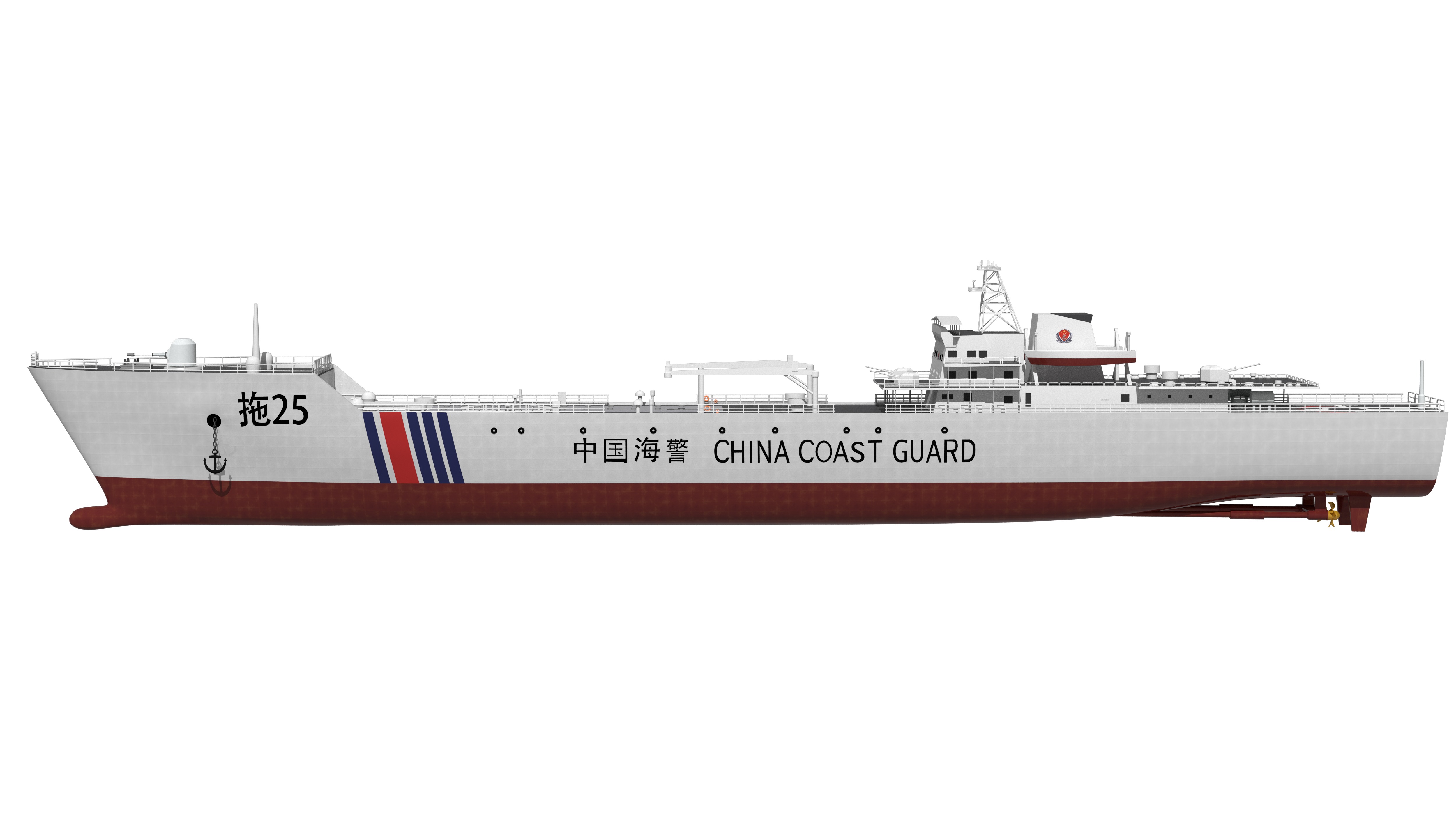 China Coast Guard - Tug 25 3D model_2