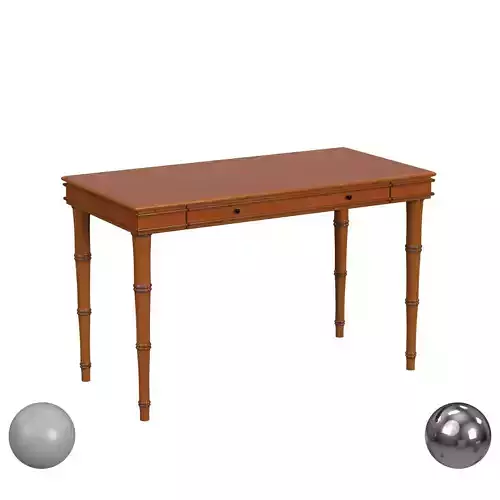 Noely Single Drawer Writing Desk 3D model