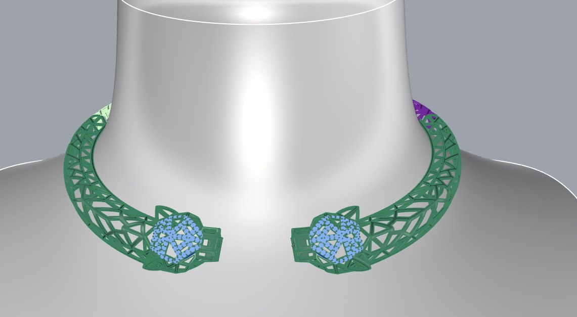 Necklace 3d print model 3D print model_10