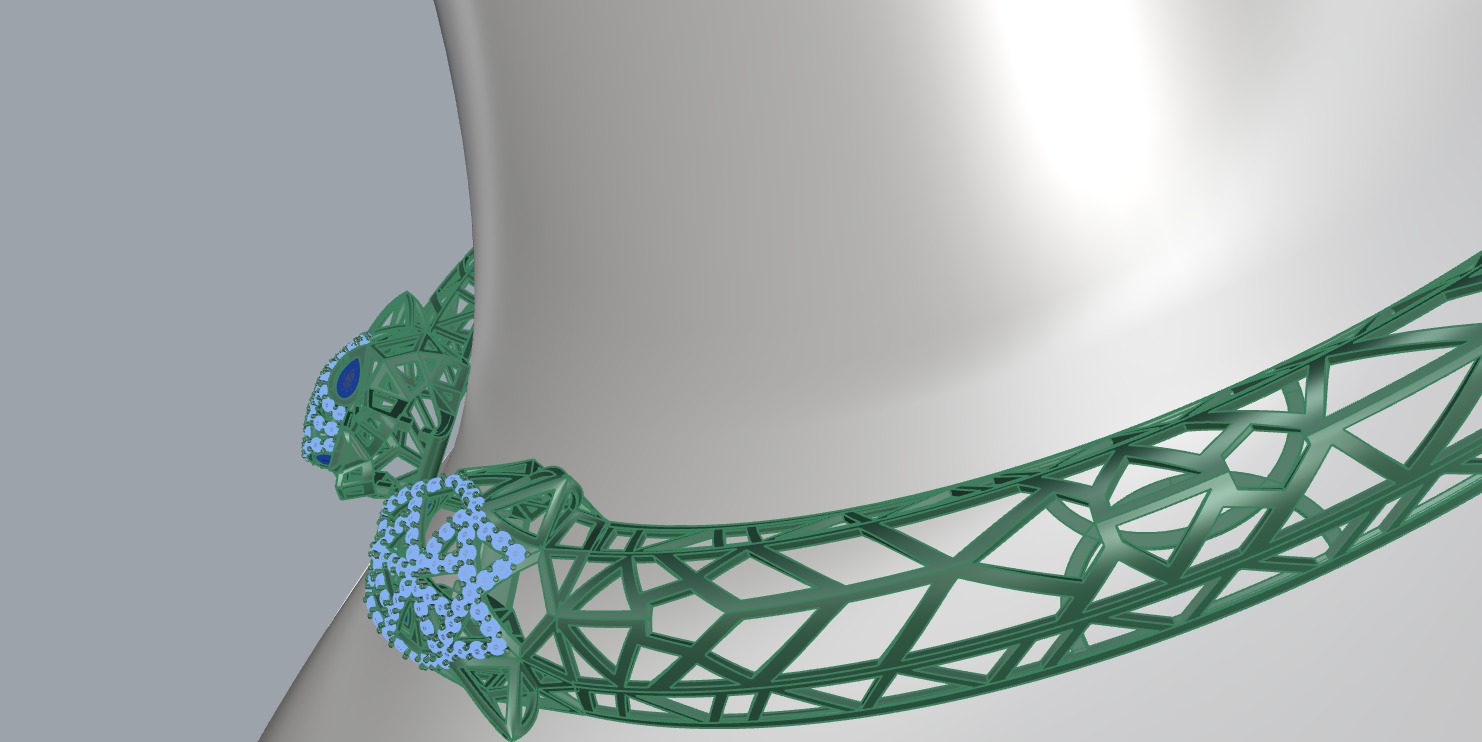 Necklace 3d print model 3D print model_8