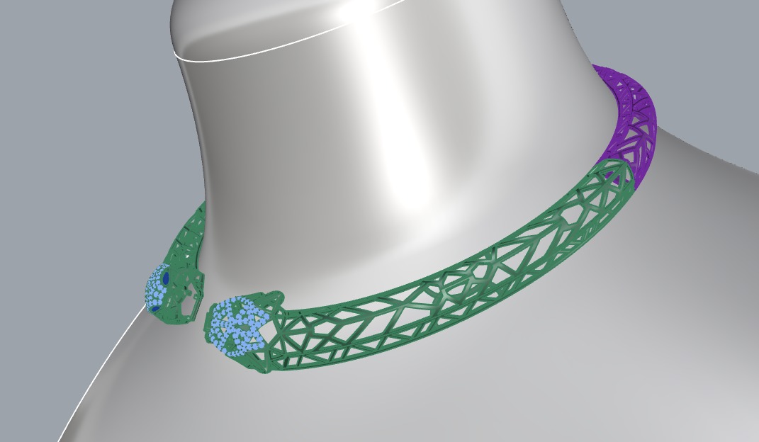 Necklace 3d print model 3D print model_12