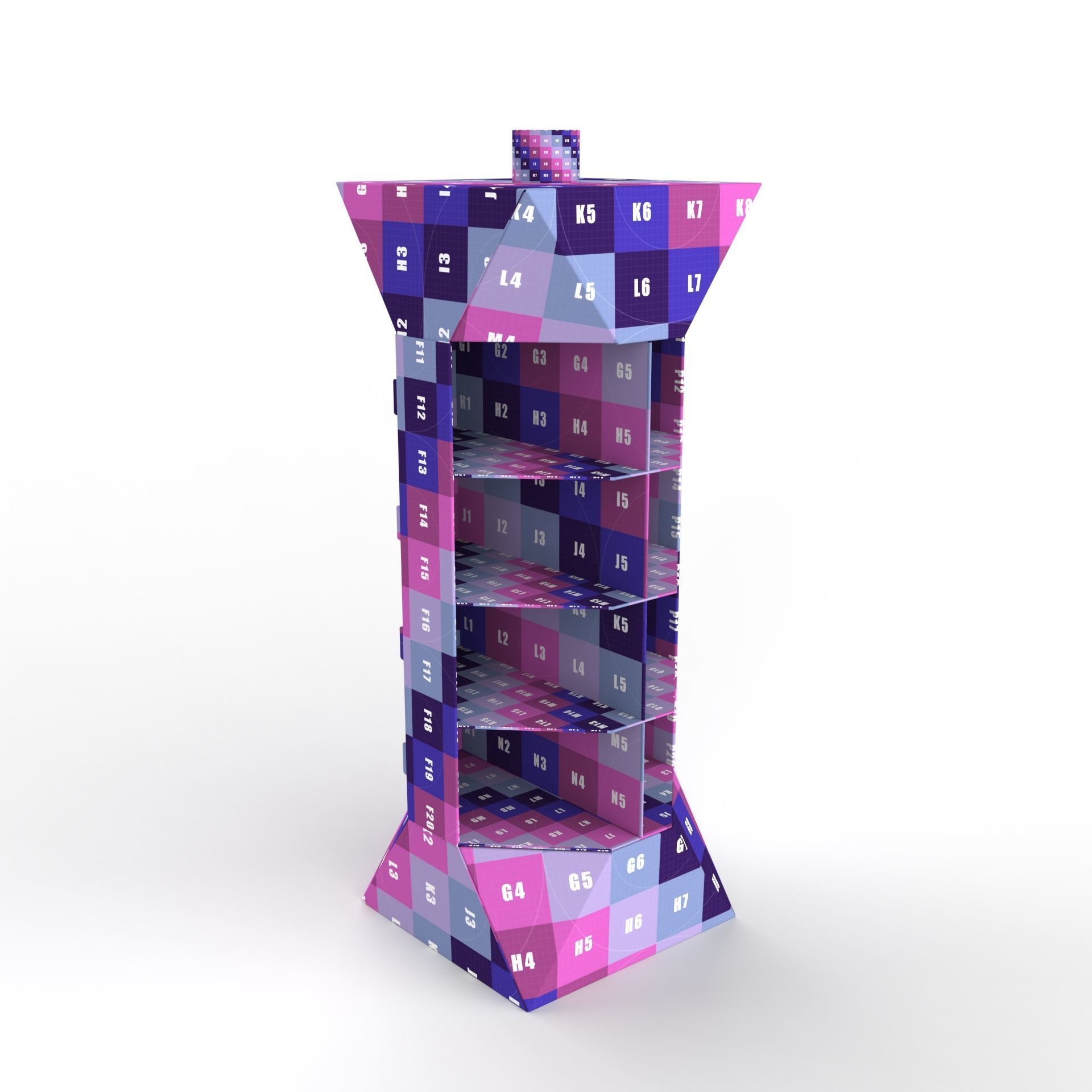 Point of Sale Cardboard Display Stand Texture_8