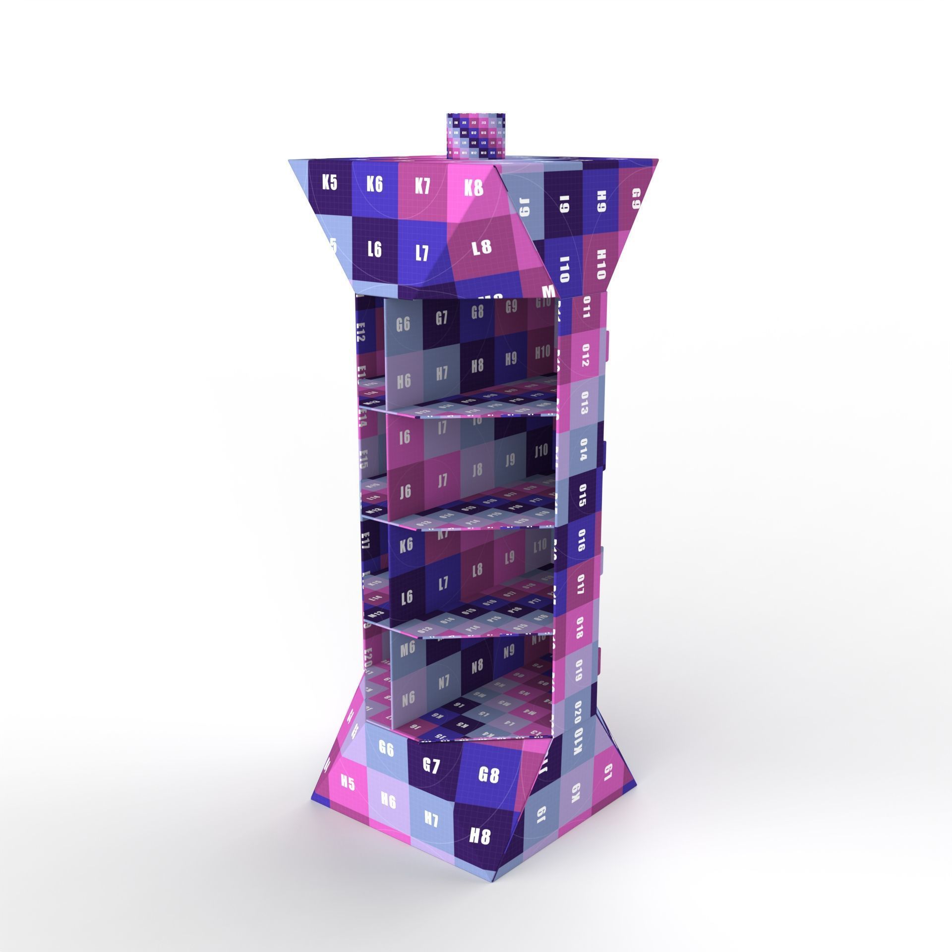 Point of Sale Cardboard Display Stand Texture_10