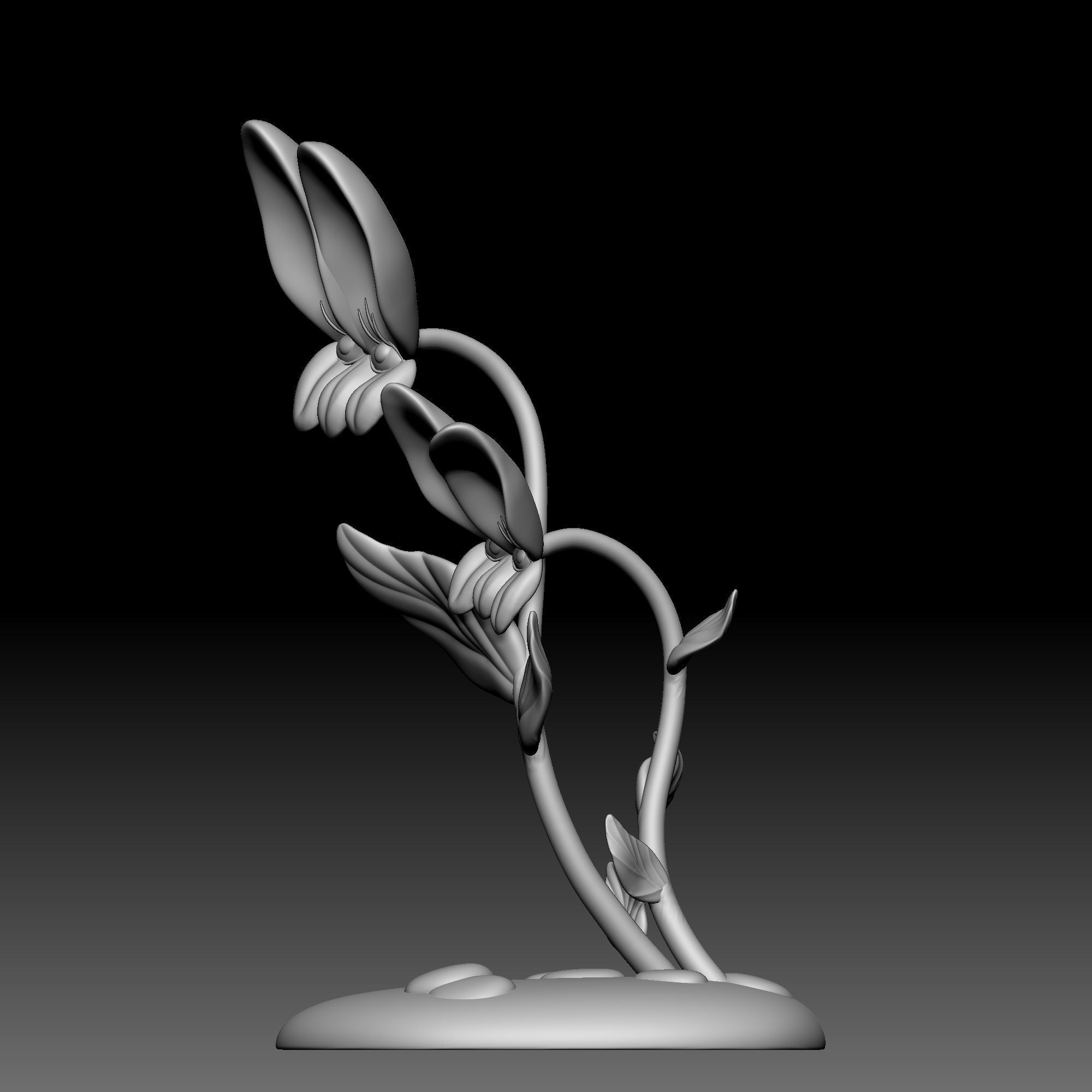Flower - Alice in Wonderland - 0140 3D print model_2