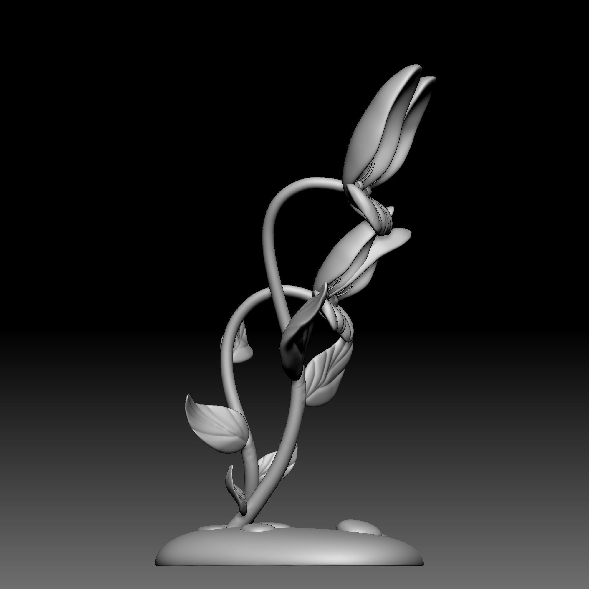 Flower - Alice in Wonderland - 0140 3D print model_7