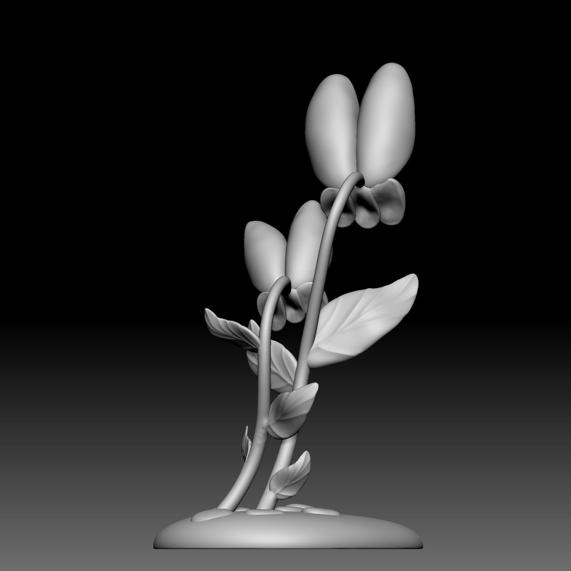 Flower - Alice in Wonderland - 0140 3D print model_5