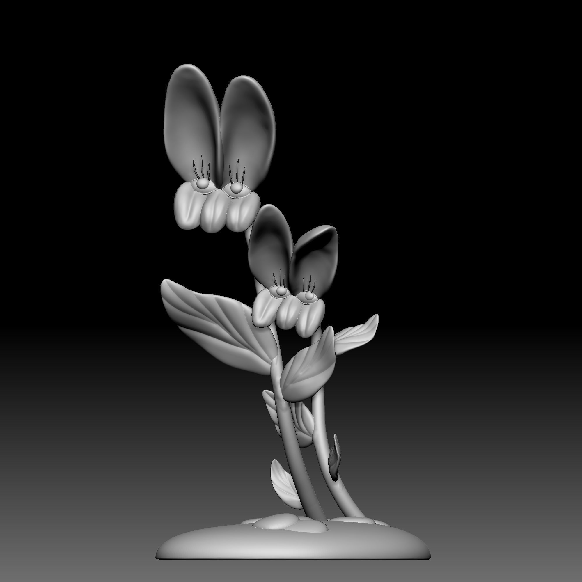Flower - Alice in Wonderland - 0140 3D print model_1