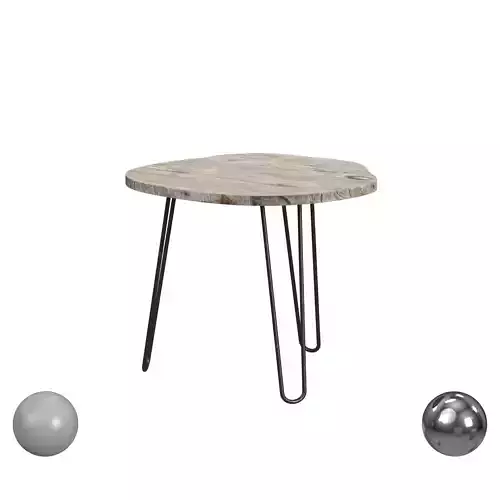 Mindy Wood Top Dining Table