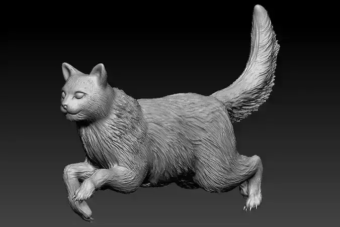 Rag Doll Cat 3D Printable Model