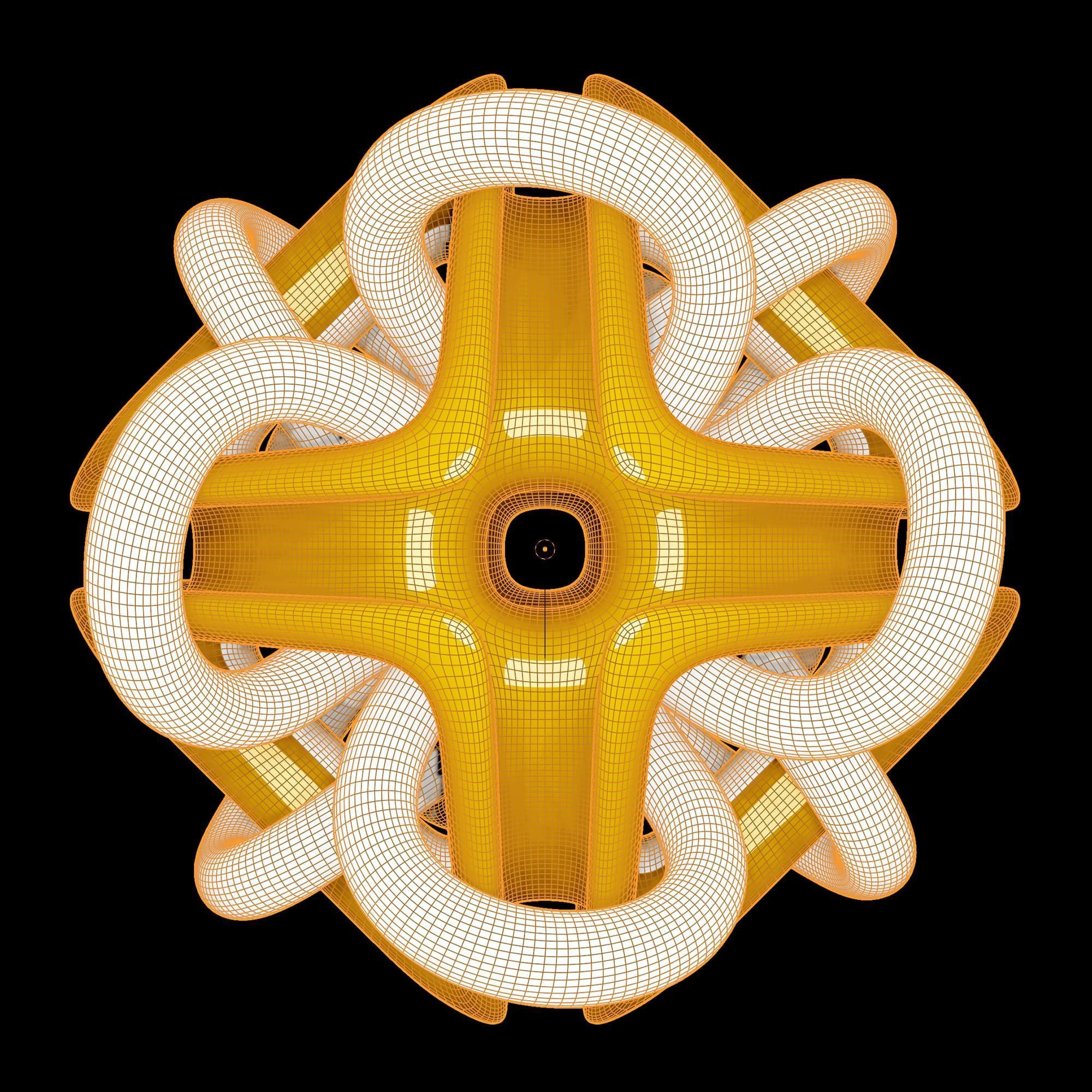 a modern Gordian Knot 3D model_7