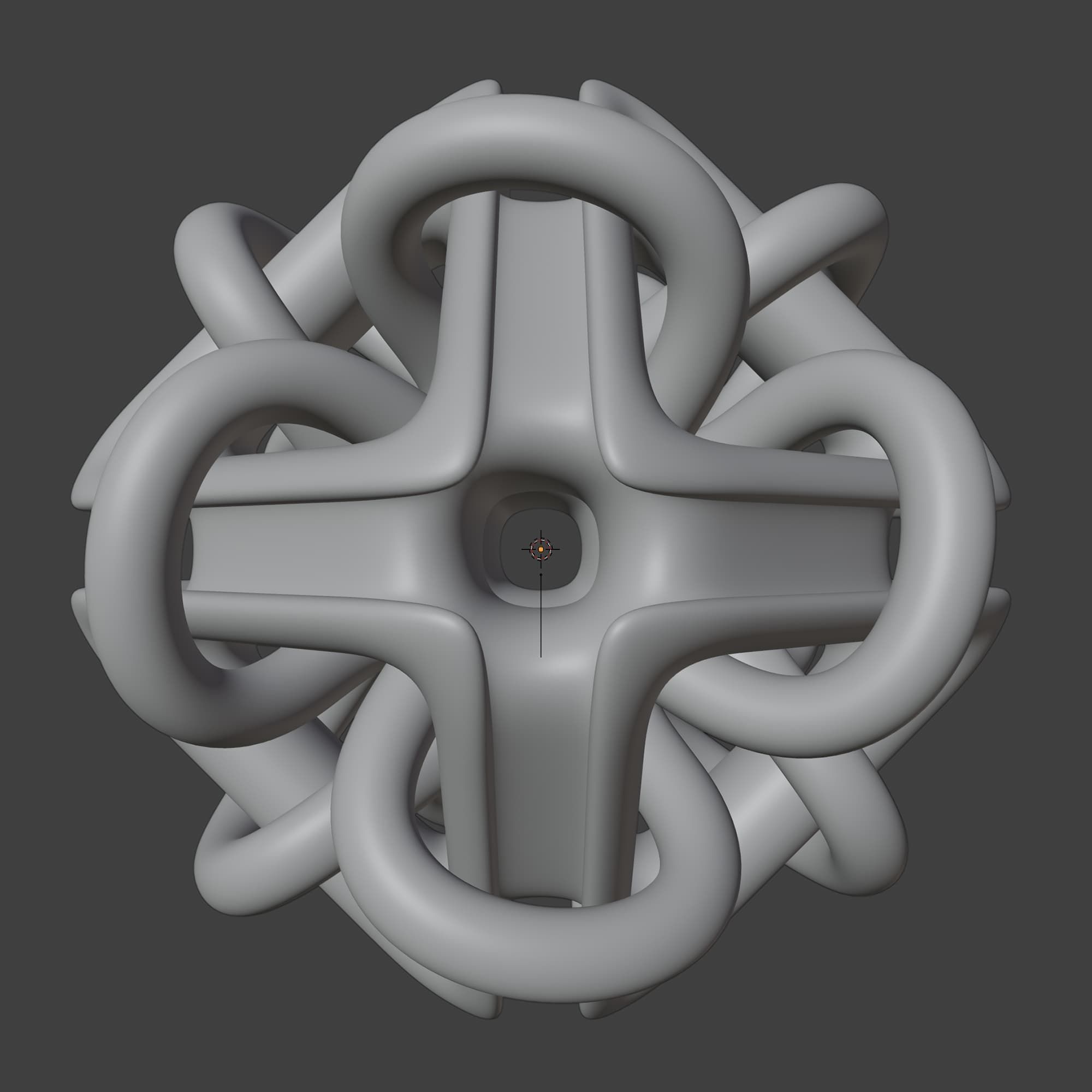 a modern Gordian Knot 3D model_9