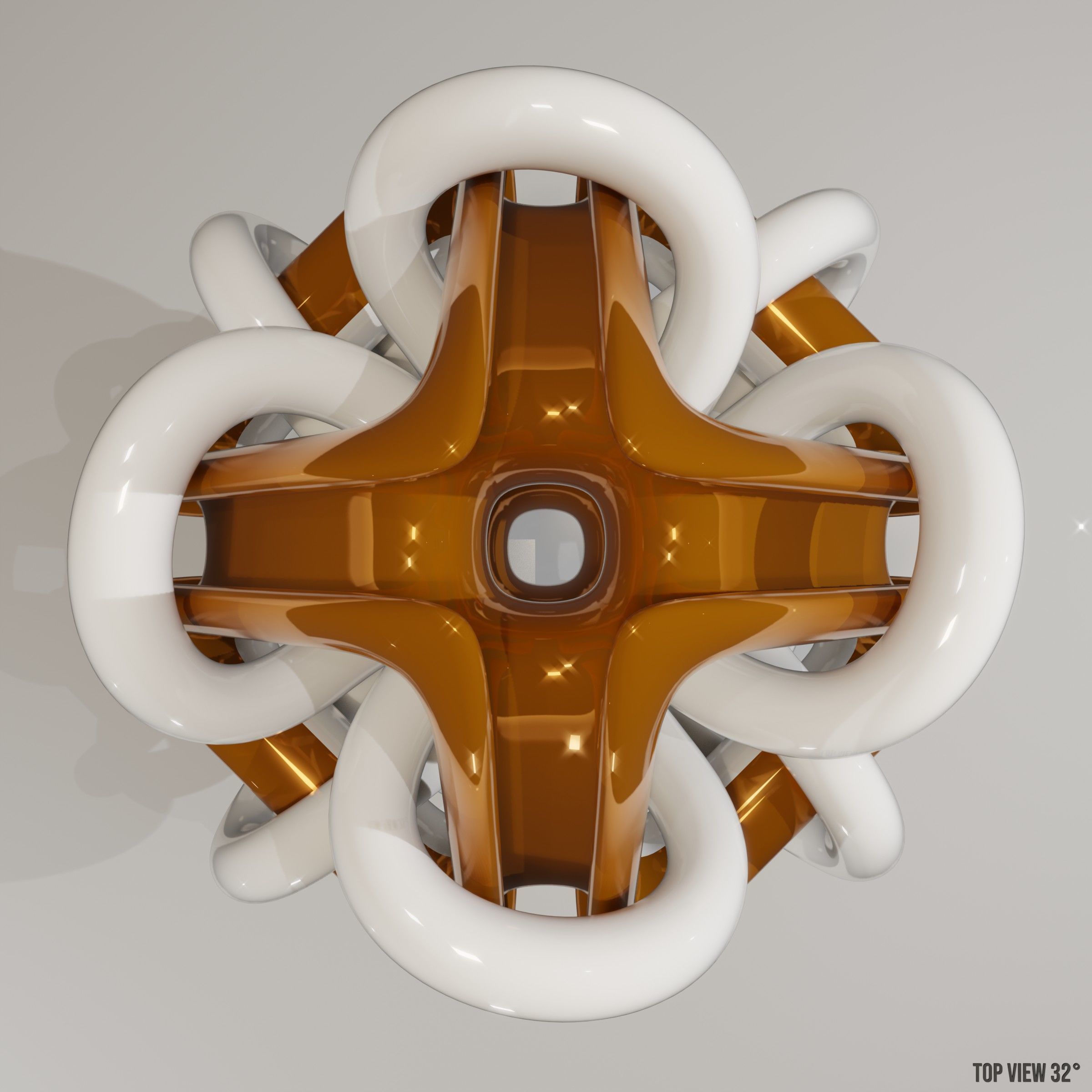 a modern Gordian Knot 3D model_5