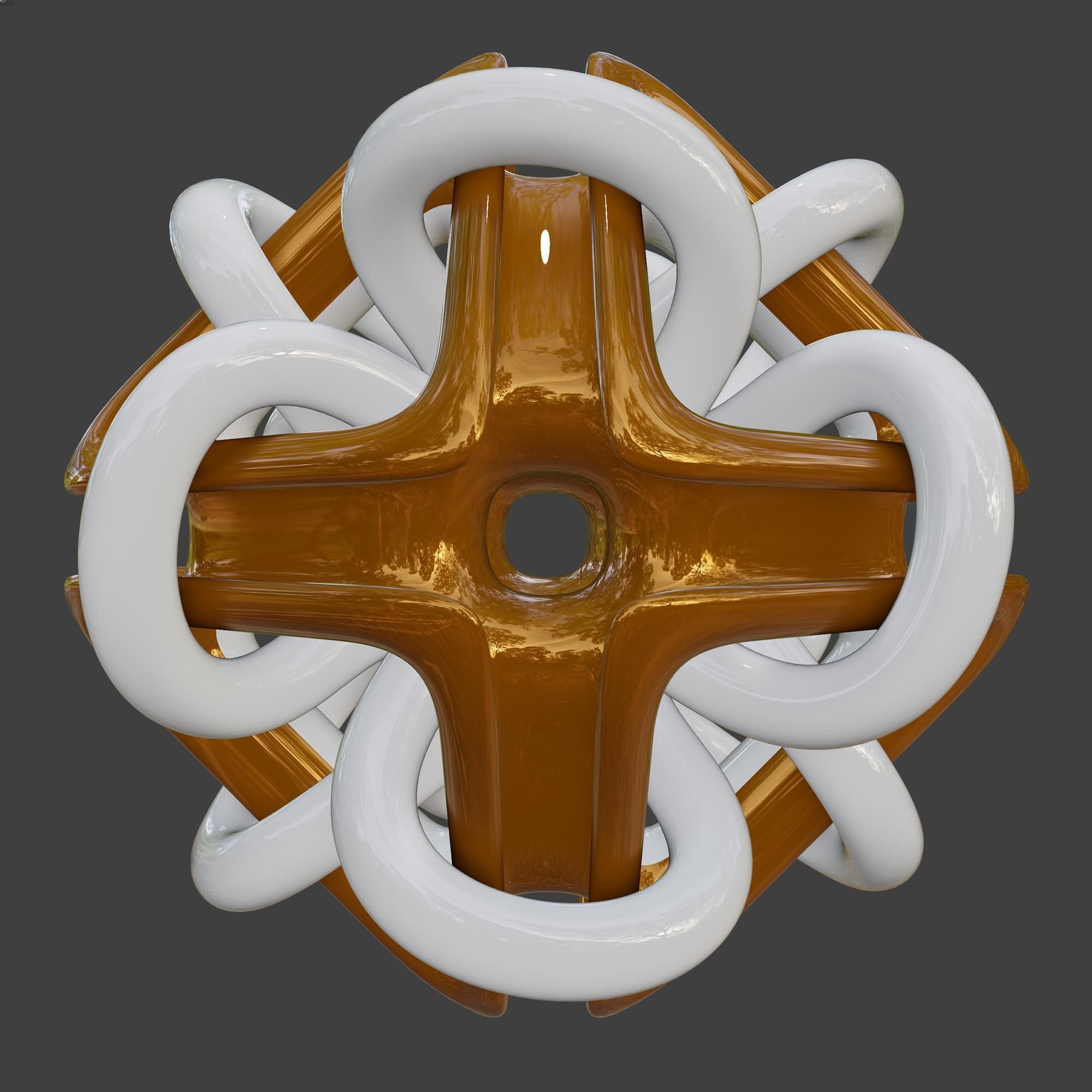 a modern Gordian Knot 3D model_6