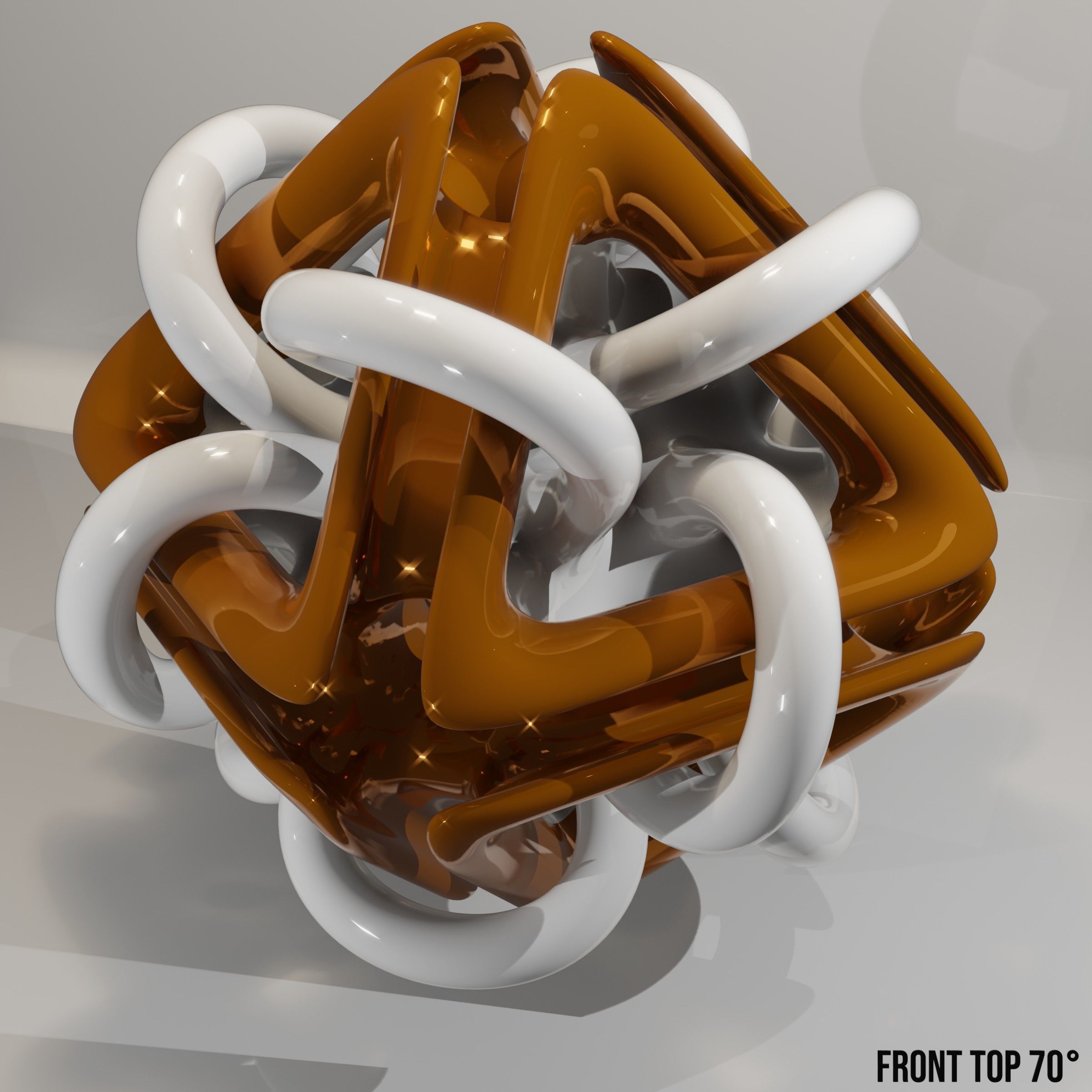 a modern Gordian Knot 3D model_4