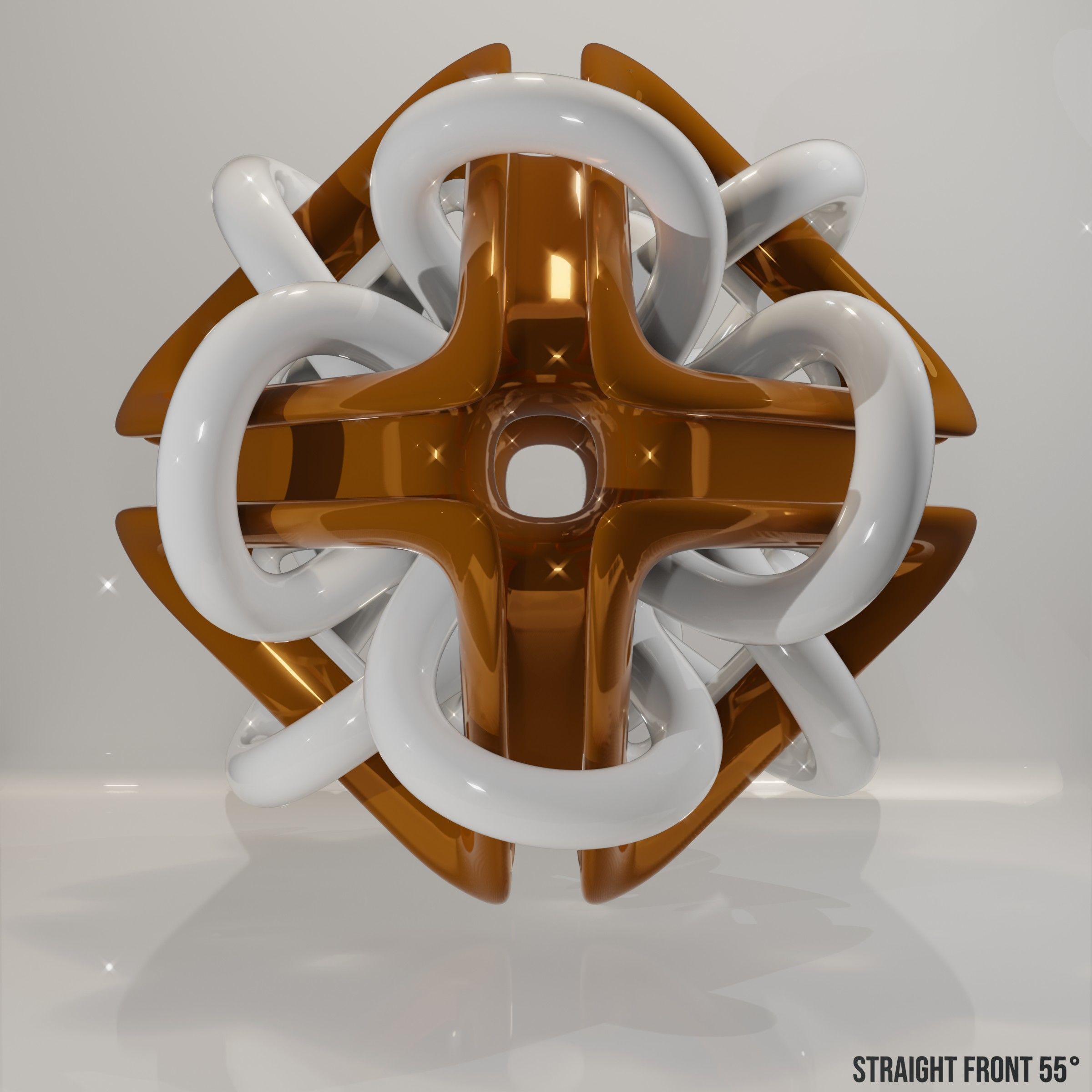a modern Gordian Knot 3D model_2