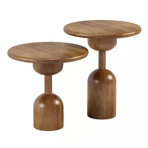  Baoba - Coffee and Side Tables Set Low-poly 3D model