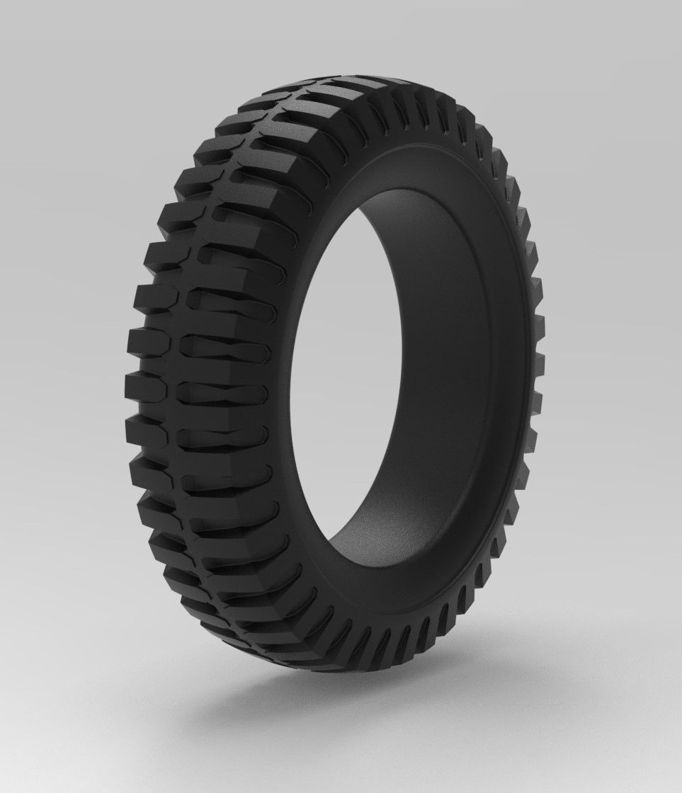 Mold for diecast tire 2 Scale 1 to 10 and 1 to 14 and 1 to 25 3D print model_7