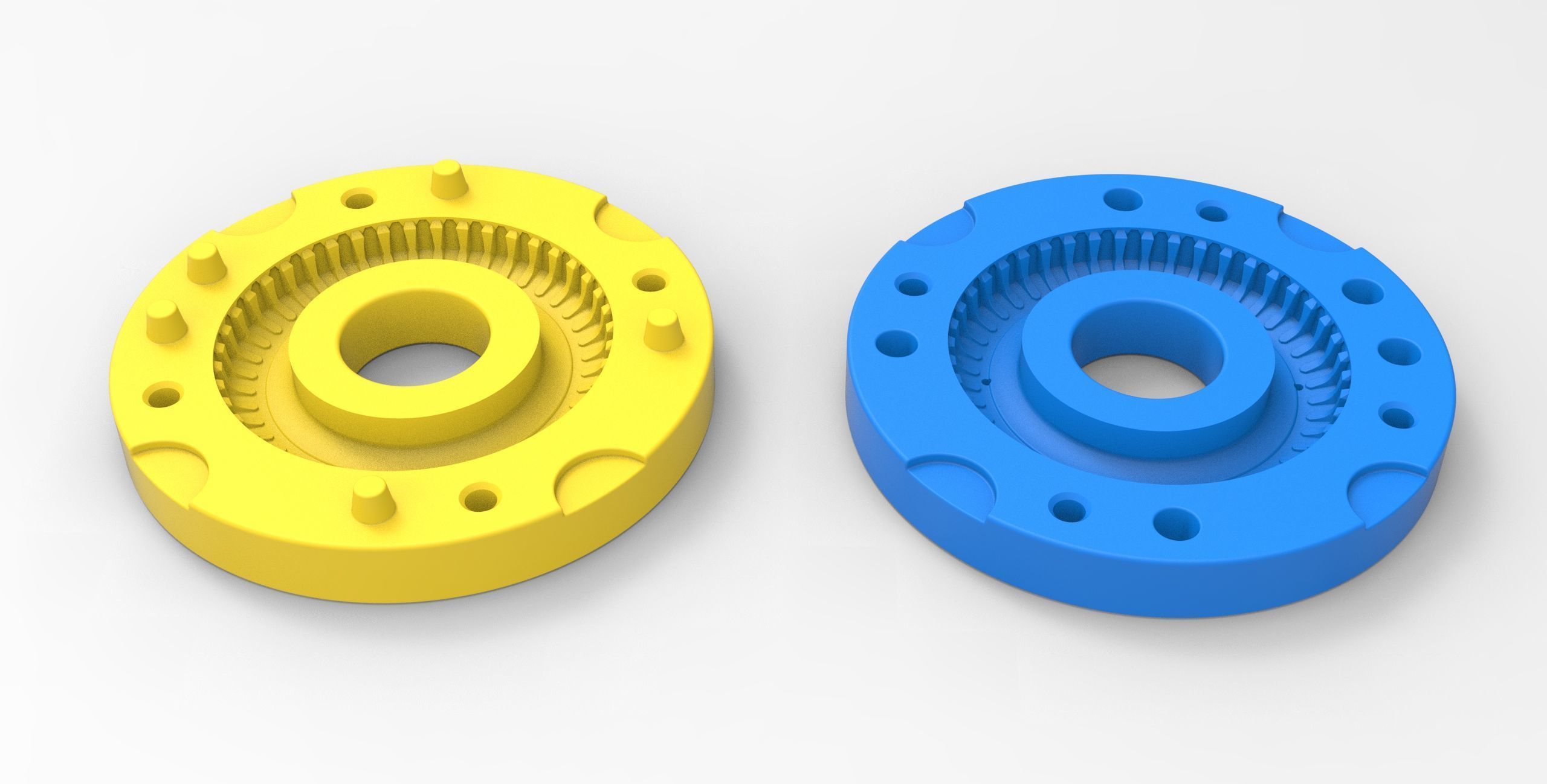 Mold for diecast tire 2 Scale 1 to 10 and 1 to 14 and 1 to 25 3D print model_2