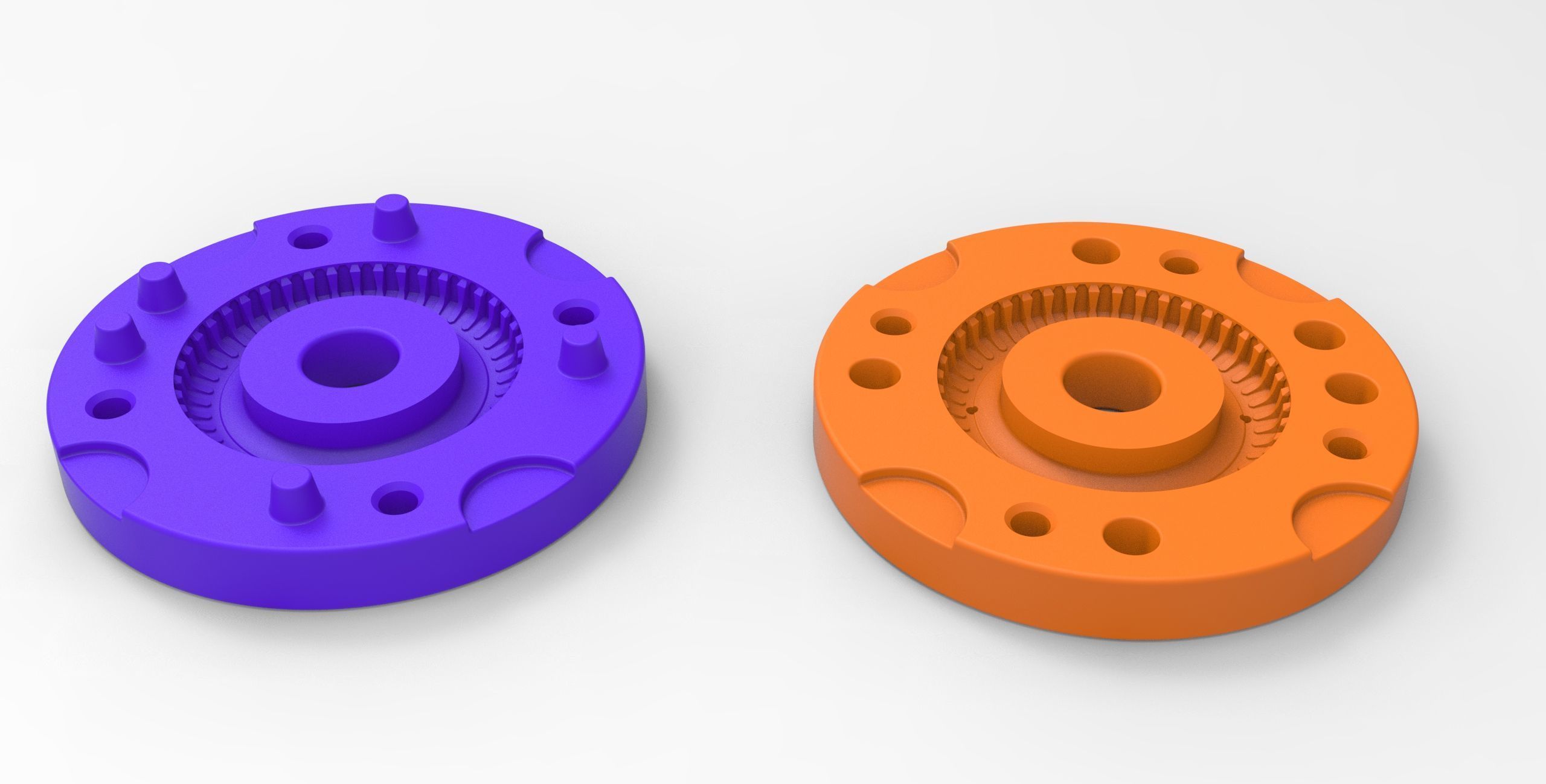 Mold for diecast tire 2 Scale 1 to 10 and 1 to 14 and 1 to 25 3D print model_9