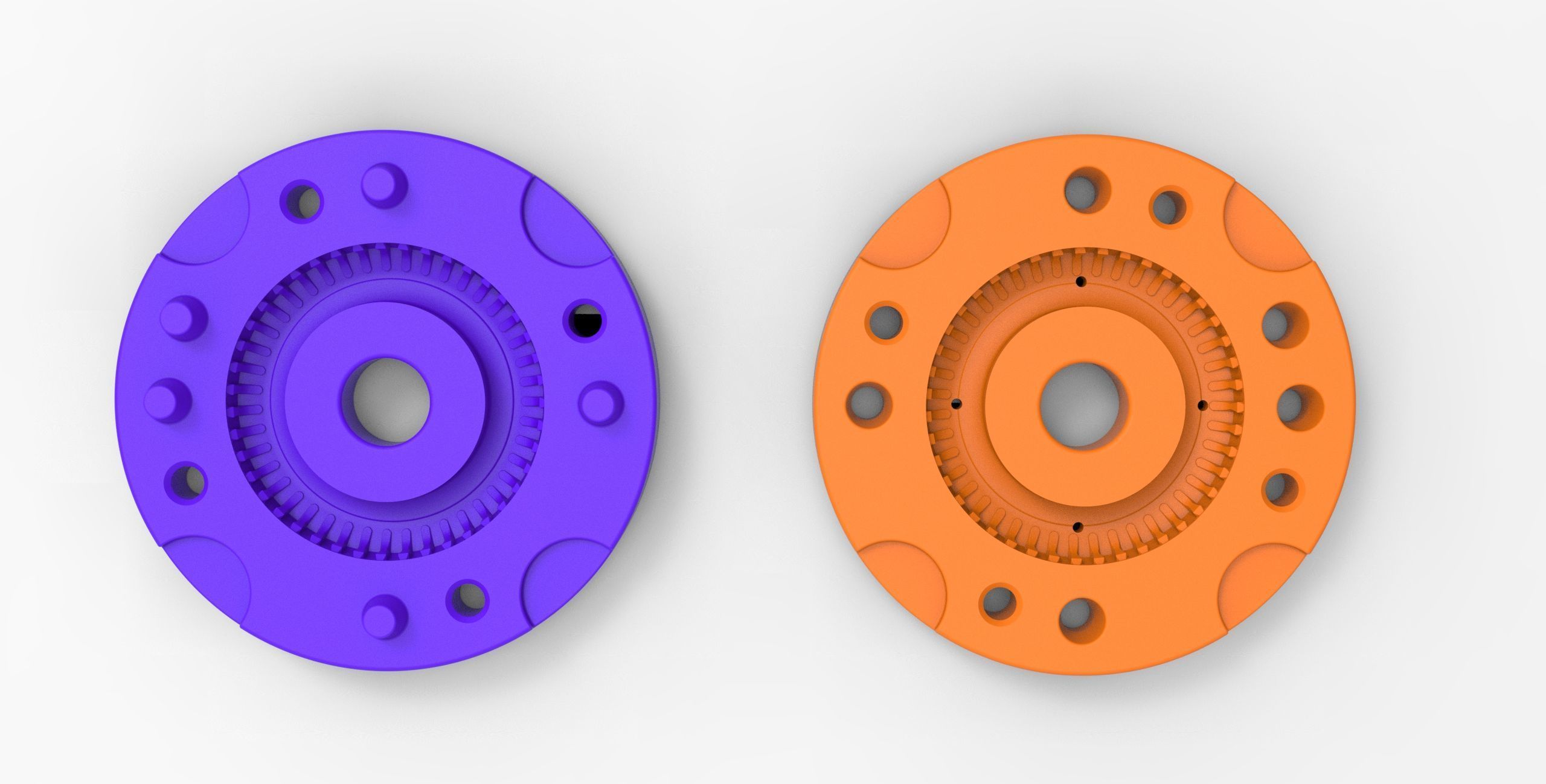 Mold for diecast tire 2 Scale 1 to 10 and 1 to 14 and 1 to 25 3D print model_10