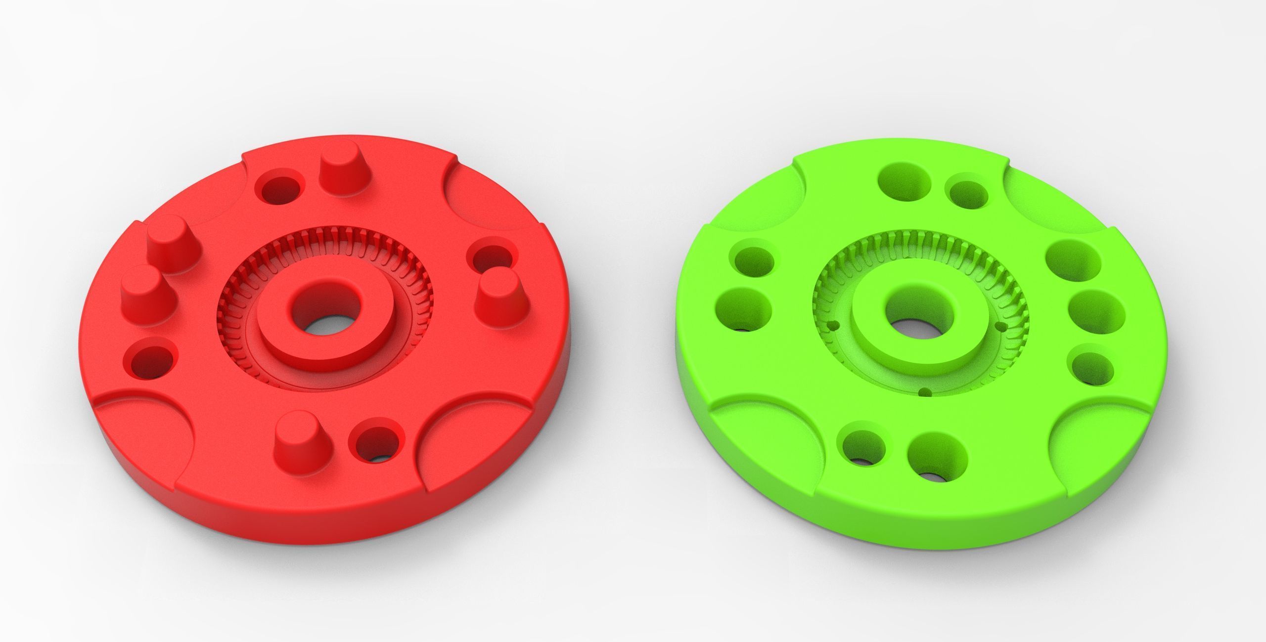 Mold for diecast tire 2 Scale 1 to 10 and 1 to 14 and 1 to 25 3D print model_12