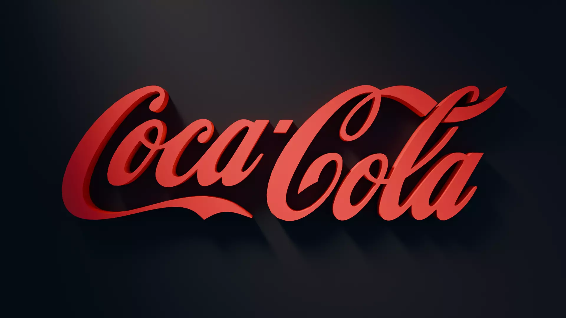 Coca-Cola logo 3D model_0
