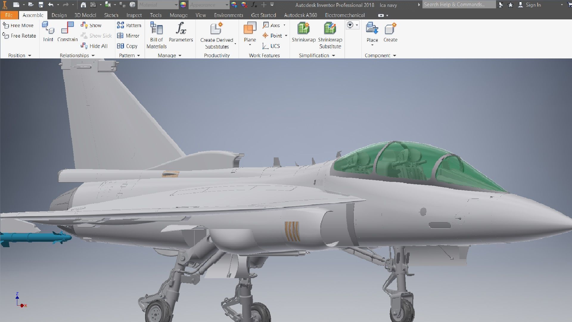 Maiden flight of LCA Navy 3d model 3D model_1