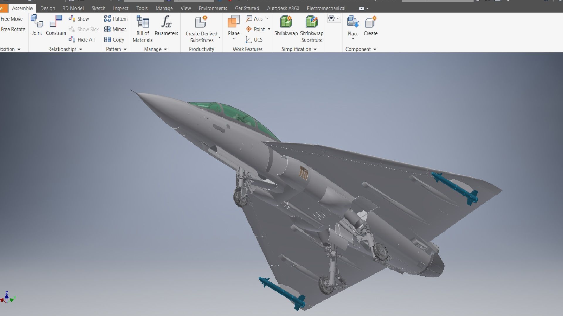 Maiden flight of LCA Navy 3d model 3D model_3