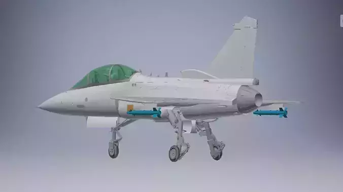 Maiden flight of LCA Navy 3d model 3D model