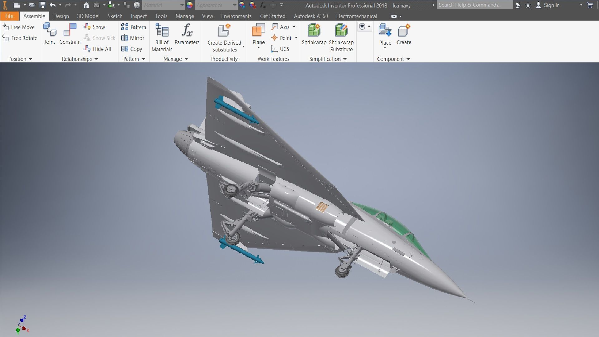 Maiden flight of LCA Navy 3d model 3D model_9
