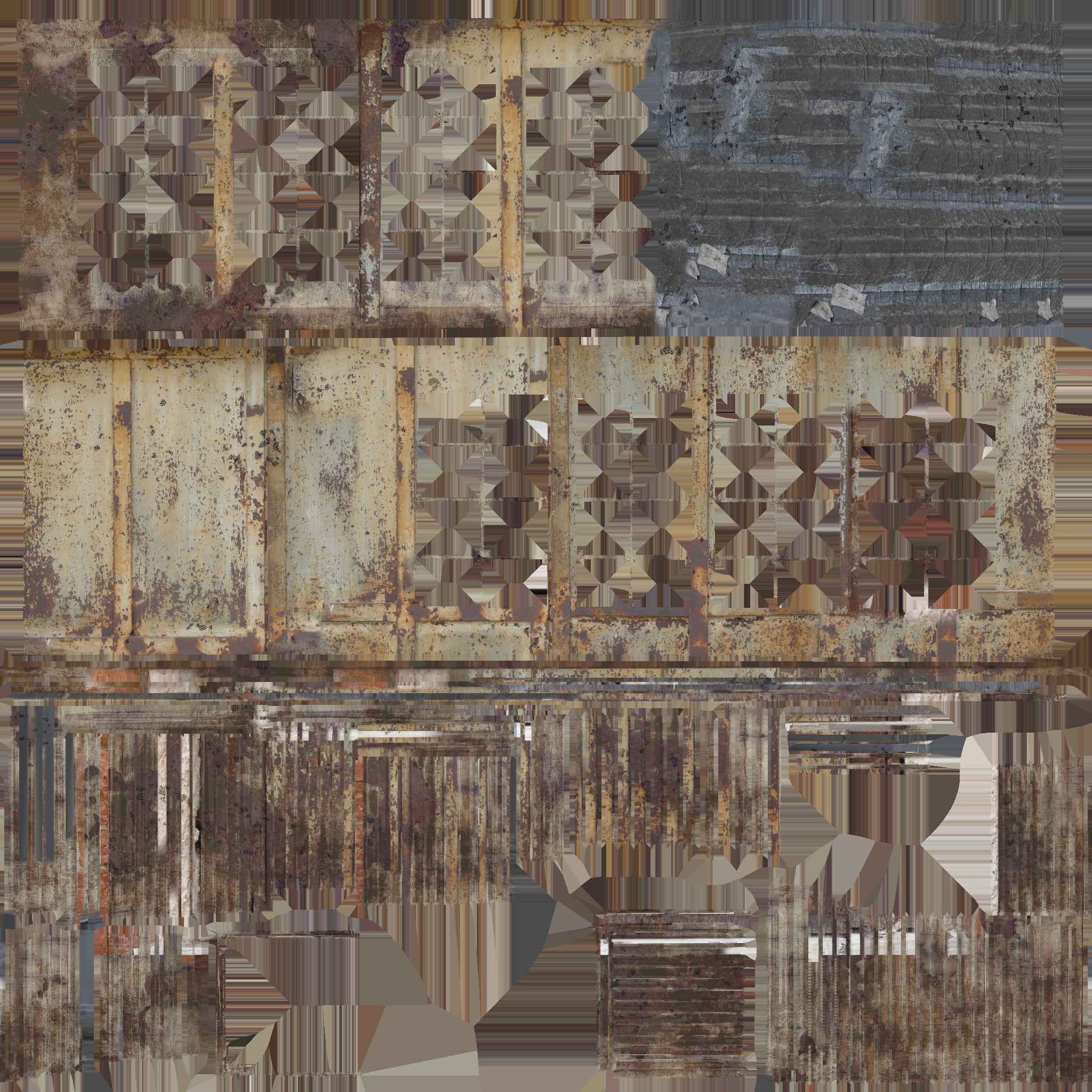 Old Subway Entrance 3D model_10