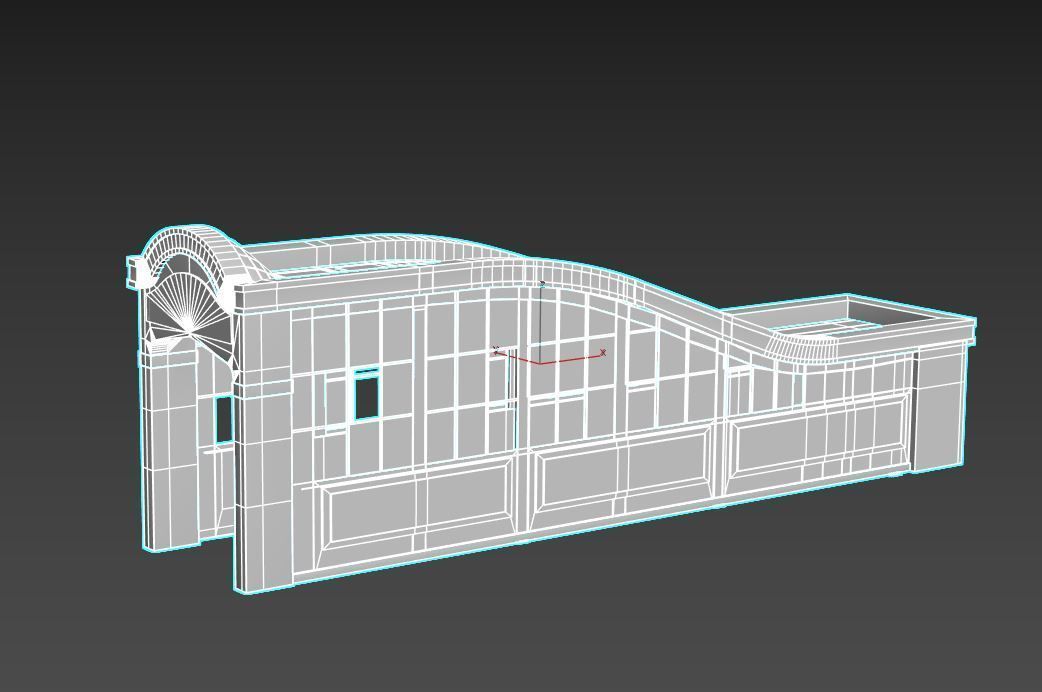 Old Subway Entrance 3D model_8