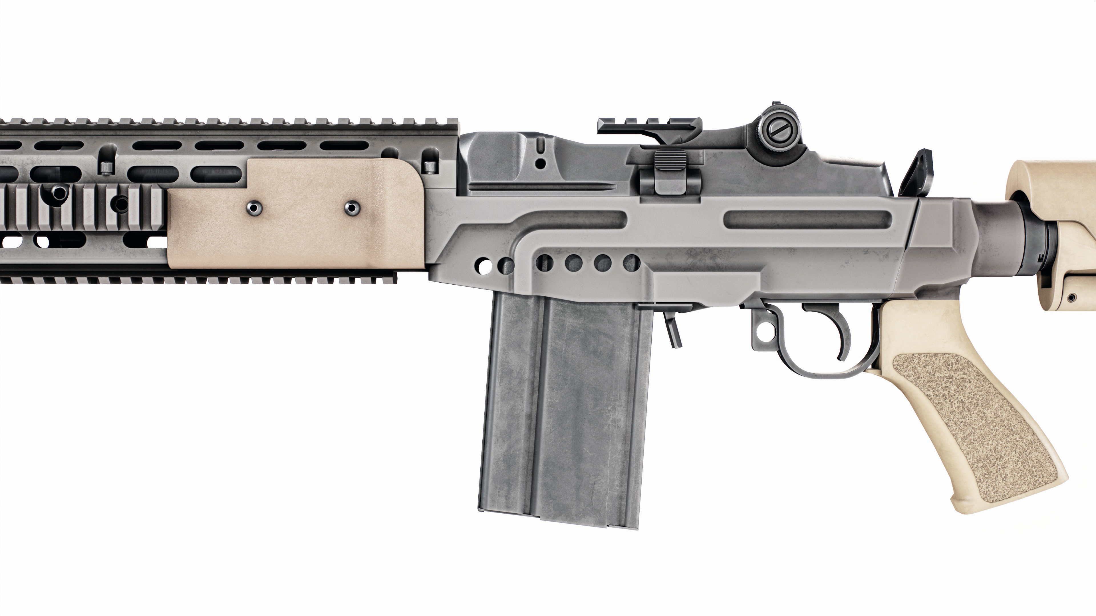 MK14 MOD1 Enhanced Battle Rifle 3D model_4