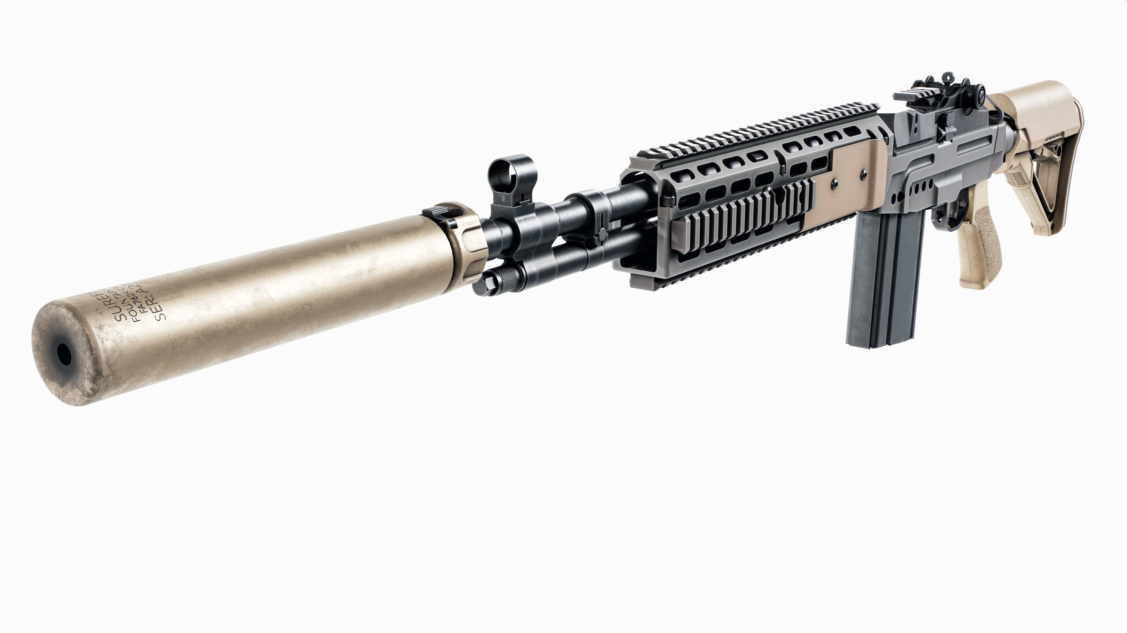 MK14 MOD1 Enhanced Battle Rifle 3D model_2