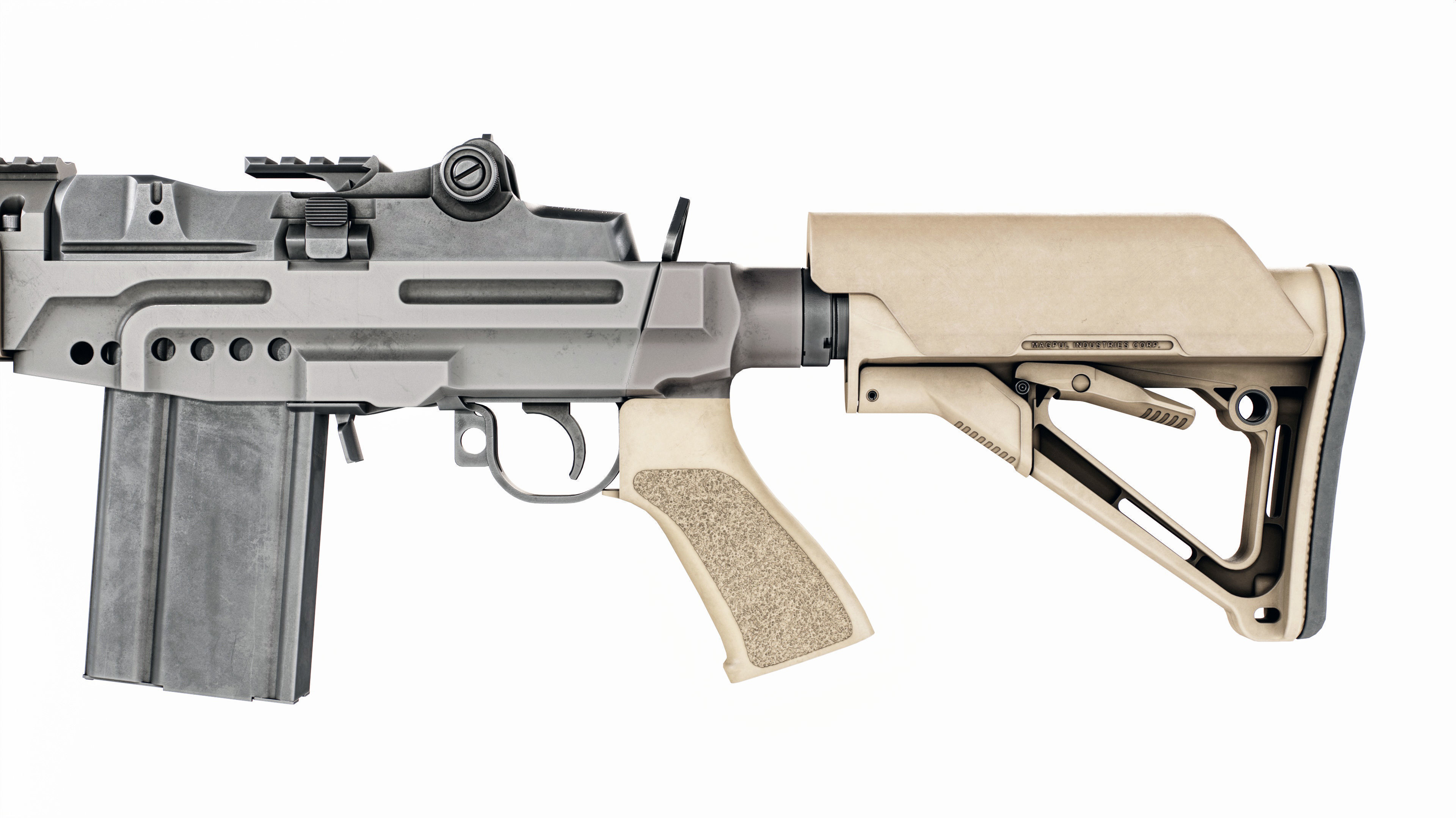 MK14 MOD1 Enhanced Battle Rifle 3D model_5