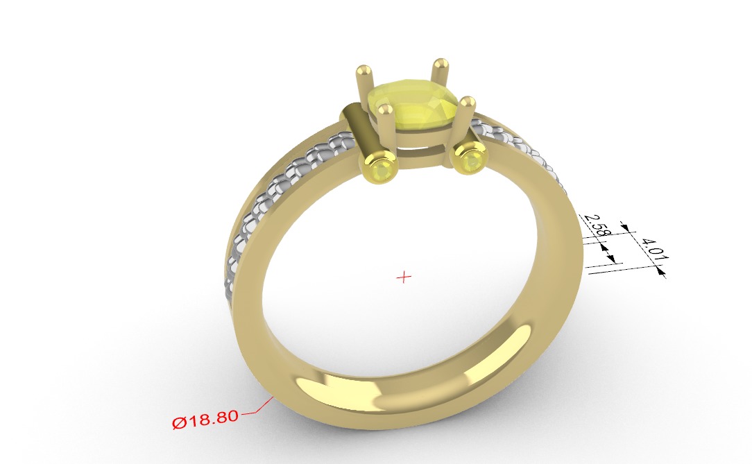 Cushion Snake Ring 3D print model_3