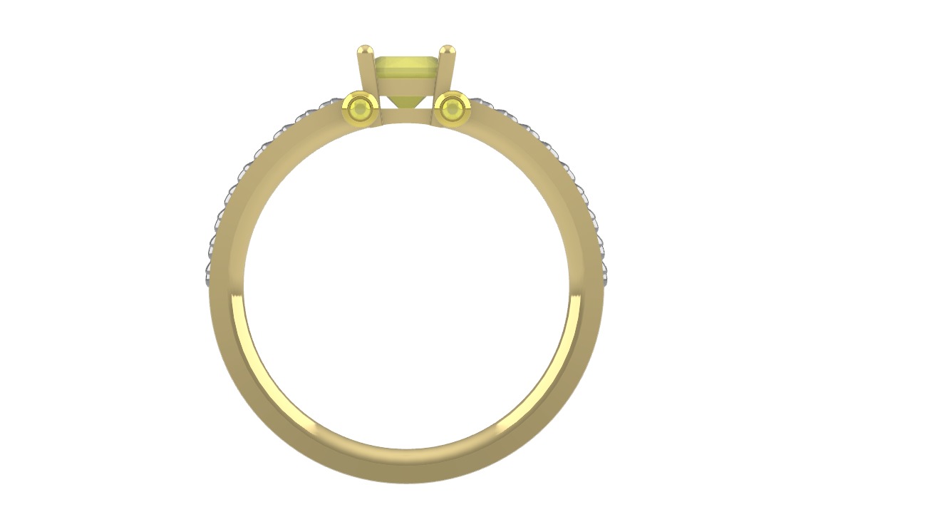 Cushion Snake Ring 3D print model_7