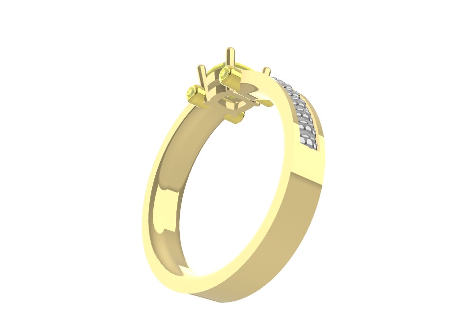 Cushion Snake Ring 3D print model_10